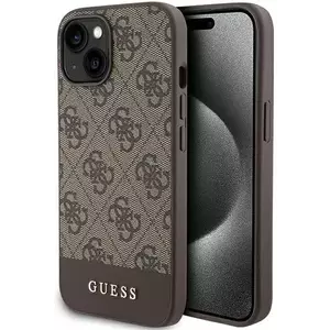 Tok Guess GUHCP15SG4GLBR iPhone 15 6.1" brown hardcase 4G Stripe Collection (GUHCP15SG4GLBR) kép