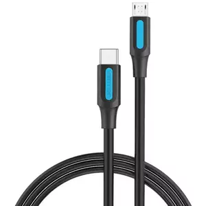 Kábel Vention USB-C 2.0 to Micro-B 2A cable 1m COVBF black kép