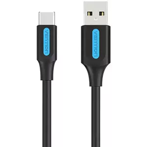 Kábel Vention USB 2.0 A to USB-C 3A cable 1.5m COKBG black kép