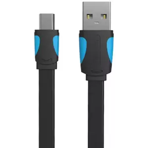 Kábel Vention Flat USB 2.0 A to Mini 5-pin cable VAS-A14-B050 0.5m Black kép