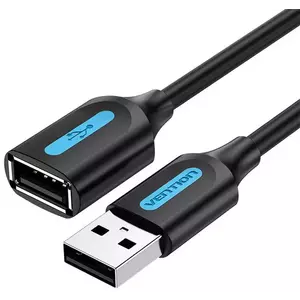 Kábel Vention USB 2.0 male to female extension cable CBIBH 2m Black PVC kép