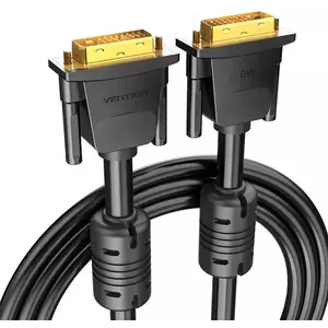 Kábel Vention DVI(24+1) Male to Male Cable 1m EAABF (Black) kép