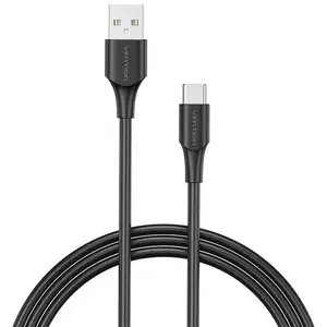 Kábel Vention USB 2.0 A to USB-C 3A Cable CTHBI 3m Black kép