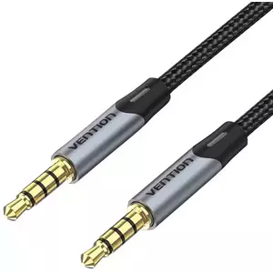 Kábel Vention TRRS 3.5mm Male to Male Aux Cable 1.5m BAQHG Gray kép