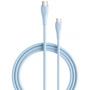 Kábel Vention USB-C 2.0 to USB-C 5A Cable TAWSG 1.5m Light Blue Silicone kép