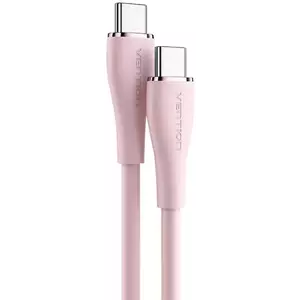Kábel Vention USB-C 2.0 to USB-C 5A Cable TAWPG 1.5m Pink Silicone kép