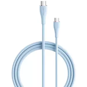 Kábel Vention USB-C 2.0 to USB-C 5A Cable TAWSF 1m Light Blue Silicone kép