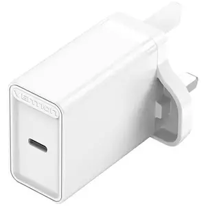 Töltő Vention USB-C Wall Charger FADW0-UK (20 W) UK White kép