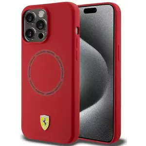 Tok Ferrari FEHMP15XSBAR iPhone 15 Pro Max 6.7" red hardcase Printed Ring MagSafe (FEHMP15XSBAR) kép