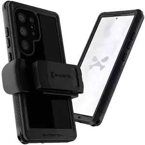 Tok Ghostek Nautical 4 Black Extreme Waterproof Case with Holster for Galaxy S24 Ultra kép