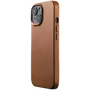 Tok Mujjo Full Leather Case with MagSafe for iPhone 15- Tan kép