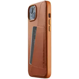 Tok Mujjo Full Leather Wallet Case with MagSafe for iPhone 15/14 Plus - Tan kép