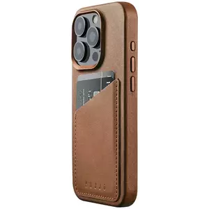 Tok Mujjo Full Wallet Leather Case for iPhone 15 Pro - Dark Tan kép