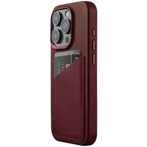 Tok Mujjo Full Wallet Leather Case for iPhone 15 Pro - Burgundy kép