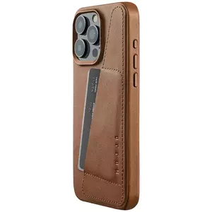 Tok Mujjo Full Wallet Leather Case for iPhone 15 Pro Max - Dark Tan kép