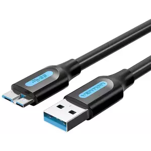Kábel Vention Flat USB 3.0 A to Micro-B cable COPBH 2A 2m Black kép