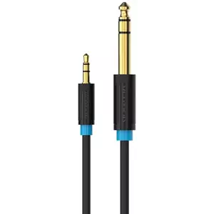 Kábel Vention Audio Cable TRS 3.5mm to 6.35mm BABBF 1m, Black kép