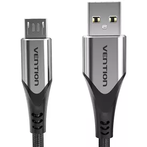 Kábel Vention USB 2.0 A to Micro-B cable COAHC 3A 0, 25m gray kép
