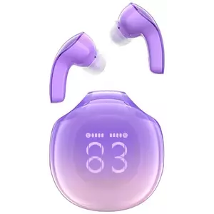 Fejhallgató Acefast Earphones TWS T9, Bluetooth 5.3, IPX4 (grape purple) kép