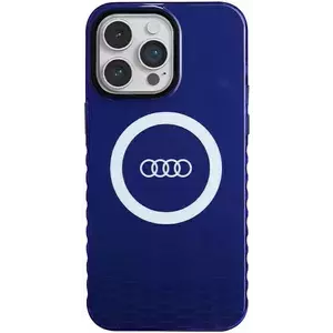 Tok Audi IML Big Logo MagSafe Case iPhone 14 Pro Max 6.7" navy blue hardcase AU-IMLMIP14PM-Q5/D2-BE (AU-IMLMIP14PM-Q5/D2-BE) kép
