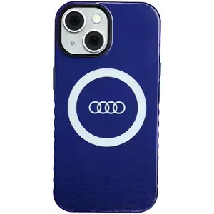 Tok Audi IML Big Logo MagSafe Case iPhone 15 6.1" navy blue hardcase AU-IMLMIP15-Q5/D2-BE (AU-IMLMIP15-Q5/D2-BE) kép