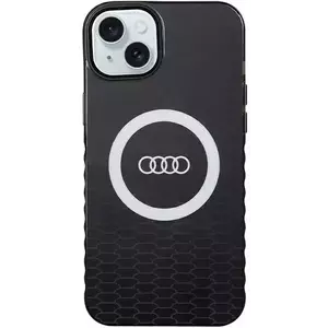 Tok Audi IML Big Logo MagSafe Case iPhone 15 Plus 6.7" black hardcase AU-IMLMIP15M-Q5/D2-BK (AU-IMLMIP15M-Q5/D2-BK) kép