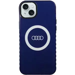 Tok Audi IML Big Logo MagSafe Case iPhone 15 Plus 6.7" navy blue hardcase AU-IMLMIP15M-Q5/D2-BE (AU-IMLMIP15M-Q5/D2-BE) kép
