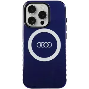 Tok Audi IML Big Logo MagSafe Case iPhone 15 Pro 6.1" navy blue hardcase AU-IMLMIP15P-Q5/D2-BE (AU-IMLMIP15P-Q5/D2-BE) kép
