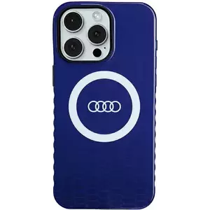 Tok Audi IML Big Logo MagSafe Case iPhone 15 Pro Max 6.7" navy blue hardcase AU-IMLMIP15PM-Q5/D2-BE (AU-IMLMIP15PM-Q5/D2-BE) kép