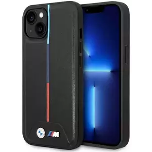 Tok BMW BMHCP15S22PVTK iPhone 15 6.1" black hardcase M Quilted Tricolor (BMHCP15S22PVTK) kép