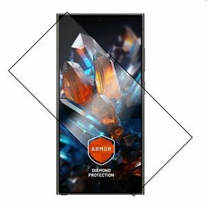 FIXED Armor prémium edzett védőüveg Samsung Galaxy S24 Ultra számára, fekete kép