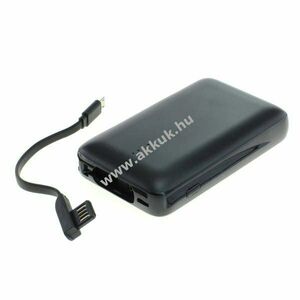 Hordozható külső USB-s akku (micro USB) töltő -Powerbank- 10000mAh adapterrel kép