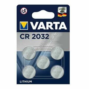VARTA Lithium gombelem CR2032, helyettesíti DL2032 IEC CR2032 5db/csom. kép
