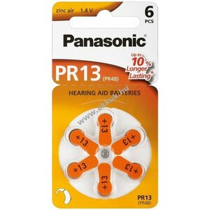 Panasonic hallókészülék elem típus V13/PR48 6db/csom. kép