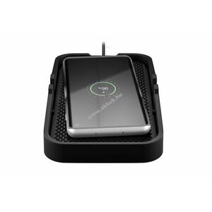 Vezeték nélküli QI autós gyorstöltő pad 15W, fekete kép