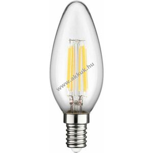 Goobay filament LED gyertya izzó 6W 1055lm E14 Meleg-fehér kép