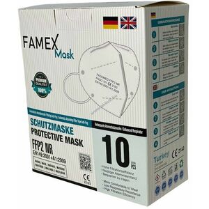 Famex FFP2 NR részecskeszűrős szájmaszk 10db/doboz (nem orvosí!) - Kiárusítás! - A készlet erejéig! kép