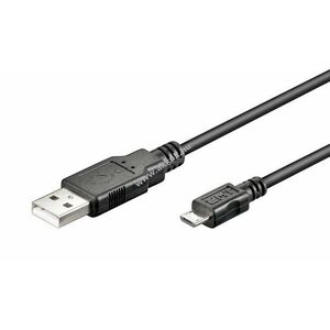 Goobay USB kábel (USB 2.0) micro USB csatlakozóval 3m fekete kép