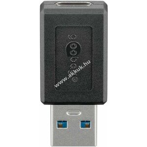 USB A 3.0 - USB-C adapter, fekete kép