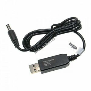 USB töltő kábel 5.5mm x 2.5mm Dc csatlakozóval 5V/A3 - 9V/1A kép