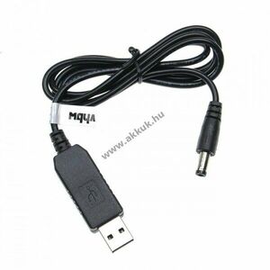 USB töltő kábel 5.5mm x 2.5mm Dc csatlakozóval 5V/2A - 12V/0.7A kép