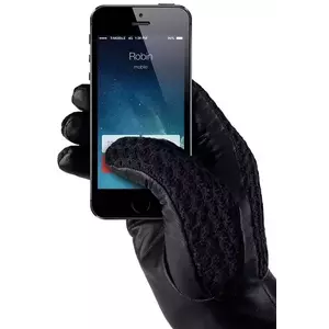Smart kesztyű MUJJO - Leather Crochet Touchscreen Gloves (Size 8) kép