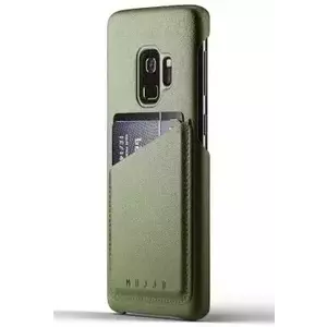 Tok MUJJO Full Leather Wallet Case for Galaxy S9 - Olive (MUJJO-CS-100-OL) kép