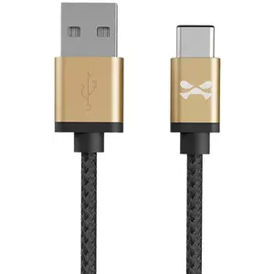 Kábel Ghostek - NRGline USB-C 0, 9m , Black/Gold (GHOCBL002) kép