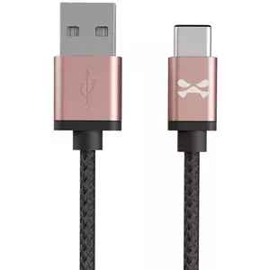 Kábel Ghostek - NRGline USB-C 0, 9m , Black/Rose (GHOCBL003) kép