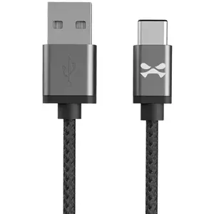 Kábel Ghostek - NRGline USB-C 1, 8m , Black/Graphite (GHOCBL008) kép