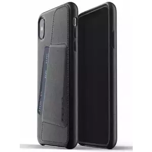 Tok MUJJO Full Leather Wallet Case for iPhone Xs Max - Black (MUJJO-CS-102-BK) kép