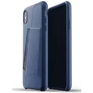 Tok MUJJO Full Leather Wallet Case for iPhone Xs Max - Monaco Blue (MUJJO-CS-102-BL) kép