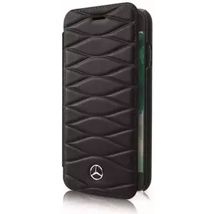 Tok Mercedes - Samsung Galaxy S8 Plus G955 Booklet Case Pattern Line Leather - Black (MEFLBKS8LWHCLBK) kép