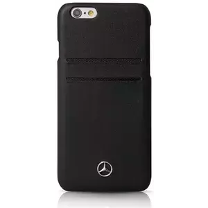 Tok Mercedes - Apple iPhone 6/6S Plus Case Pure Line Leather - Black (MEHCP6LPLBK) kép